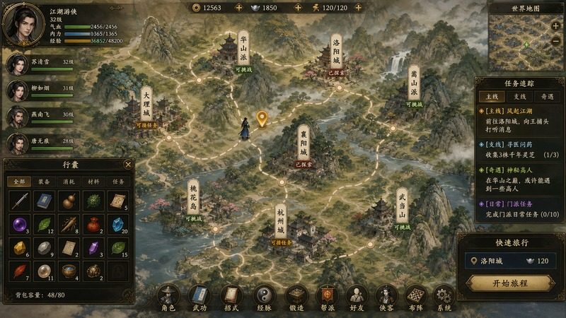 金庸群侠传5爱与死仙狐MOD六周年 任务推进 玩法截图 3